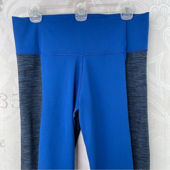 Lululemon Barre Pulse Pant Limitless Blue Reversible Slub Denim Size 12 Like New - Picture 6 of 16